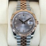 New 2024 Rolex Datejust 41mm 126331 Two Tone Jubilee Sandust Diamond Dial Rolex