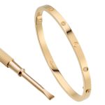[ Cartier ] Cartier LOVE BRACELET, SMALL MODEL, 6 DIAMONDS Bracelet, SM, 6 diamonds