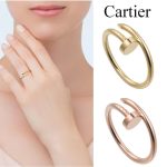 [ Cartier ] Gifts and Rewards ♪ ♪ Stylish Ring ★ (Free Shipping Tax Included)