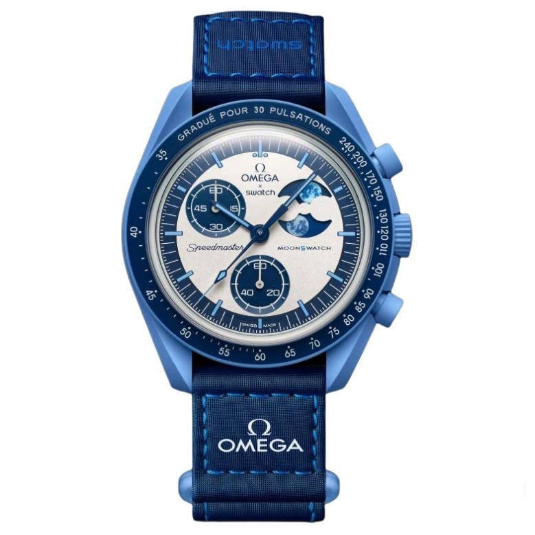 SWATCH x OMEGA 時計 MISSION TO THE SUPER BLUE MOONPHASE Swatch x Omega Mission to the Super Blue Moon Phase - Image 1