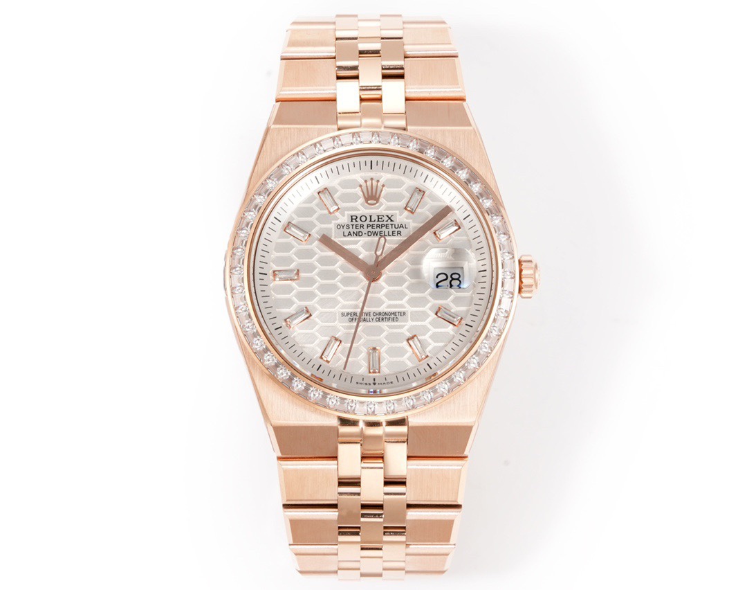 New 2025 Rolex (Swiss watch brand) Rolex Land-Dweller Diamond dial 36mm mechanical watch New 2025 Rolex (Swiss watch brand) Rolex Land-Dweller Diamond dial 36mm mechanical watch - Image 1
