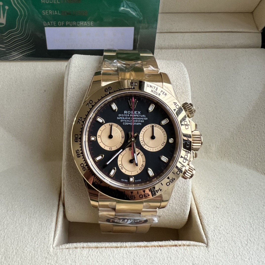 New 2025 Rolex Daytona 40mm Gold Black Dial Cosmograph 116500LN Series New 2025 Rolex Daytona 40mm Gold Black Dial Cosmograph 116500LN Series - Image 1