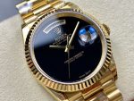 New 2025 New 2025 Rolex Datejust 40mm Black Dial Beige Gold Case Rolex