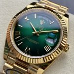 New 2025 New 2025 Rolex Datejust 40mm Gold Case Green Dial Rolex