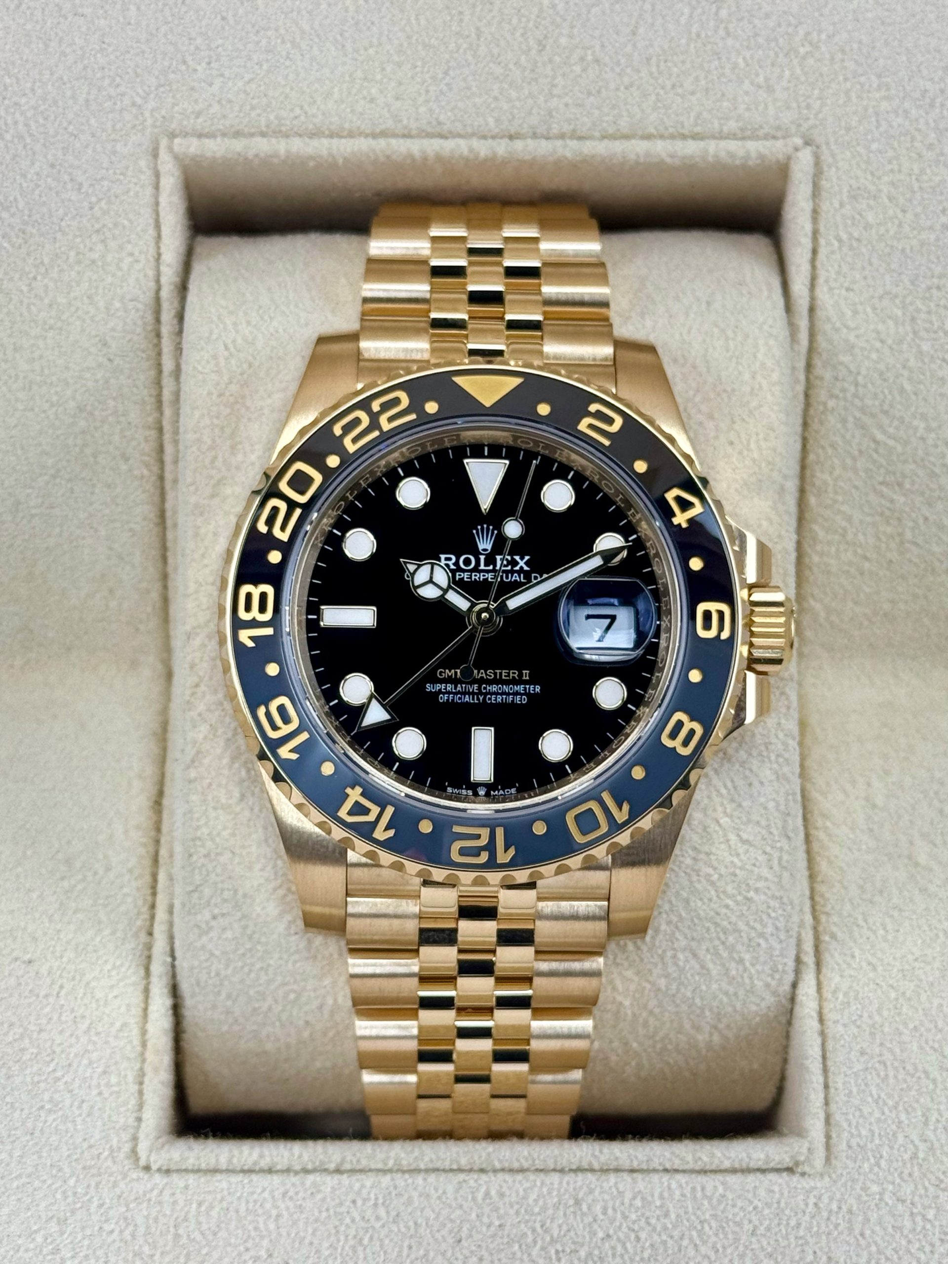2023 Rolex GMT Master II 40 mm 126718 GRNR Yellow Gold Jubilee Black DialRolex 2023 Rolex GMT Master II 40 mm 126718 GRNR Yellow Gold Jubilee Black DialRolex - Image 1