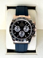 New 2024 Rolex Daytona 40mm 126515LN Rose Gold Oyster Flex Black Dial Rolex