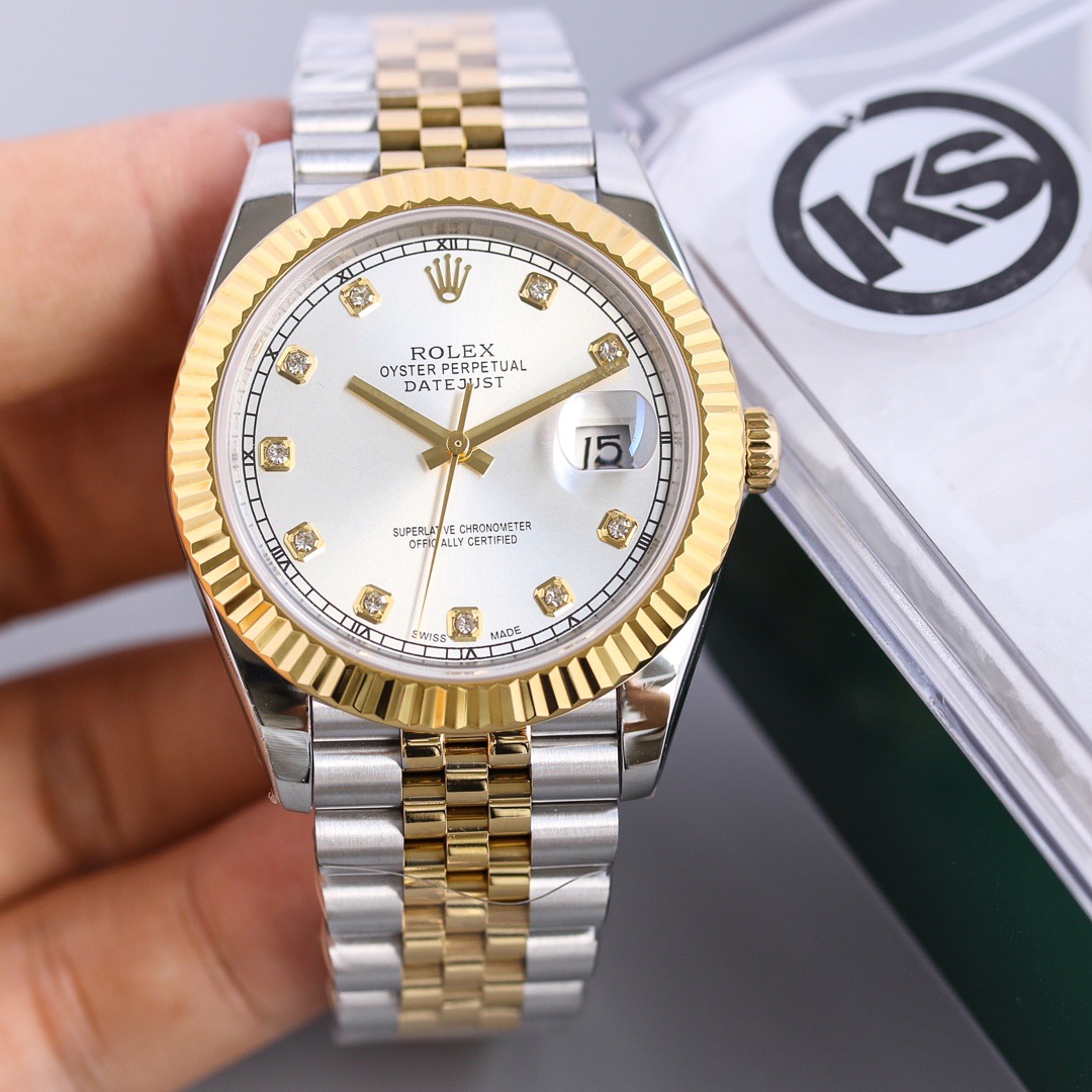 New 2024 Rolex Datejust 36mm 126233 Mother of Pearl Diamond Dial Rolex New 2024 Rolex Datejust 36mm 126233 Mother of Pearl Diamond Dial Rolex - Image 1