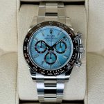 New Rolex Daytona 40mm 126506 Platinum Ice Blue Diamond Baguette Dial Rolex