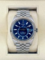 2022 Sky Dweller 42mm 326934 Stainless Steel Jubilee Blue Dial Rolex