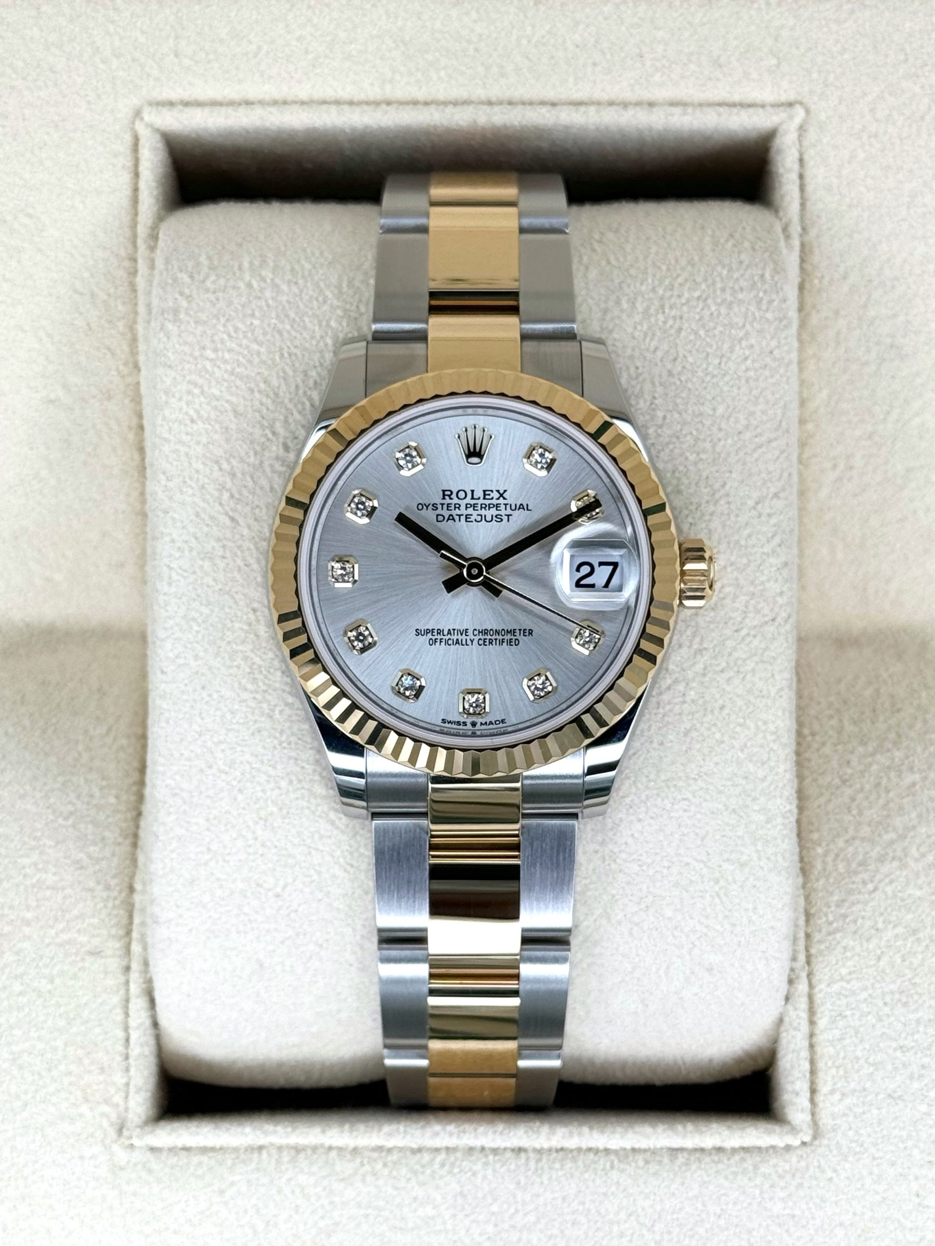 New 2024 Rolex Lady Datejust 31mm 278273 Two Tone Silver Dial Rolex New 2024 Rolex Lady Datejust 31mm 278273 Two Tone Silver Dial Rolex - Image 1
