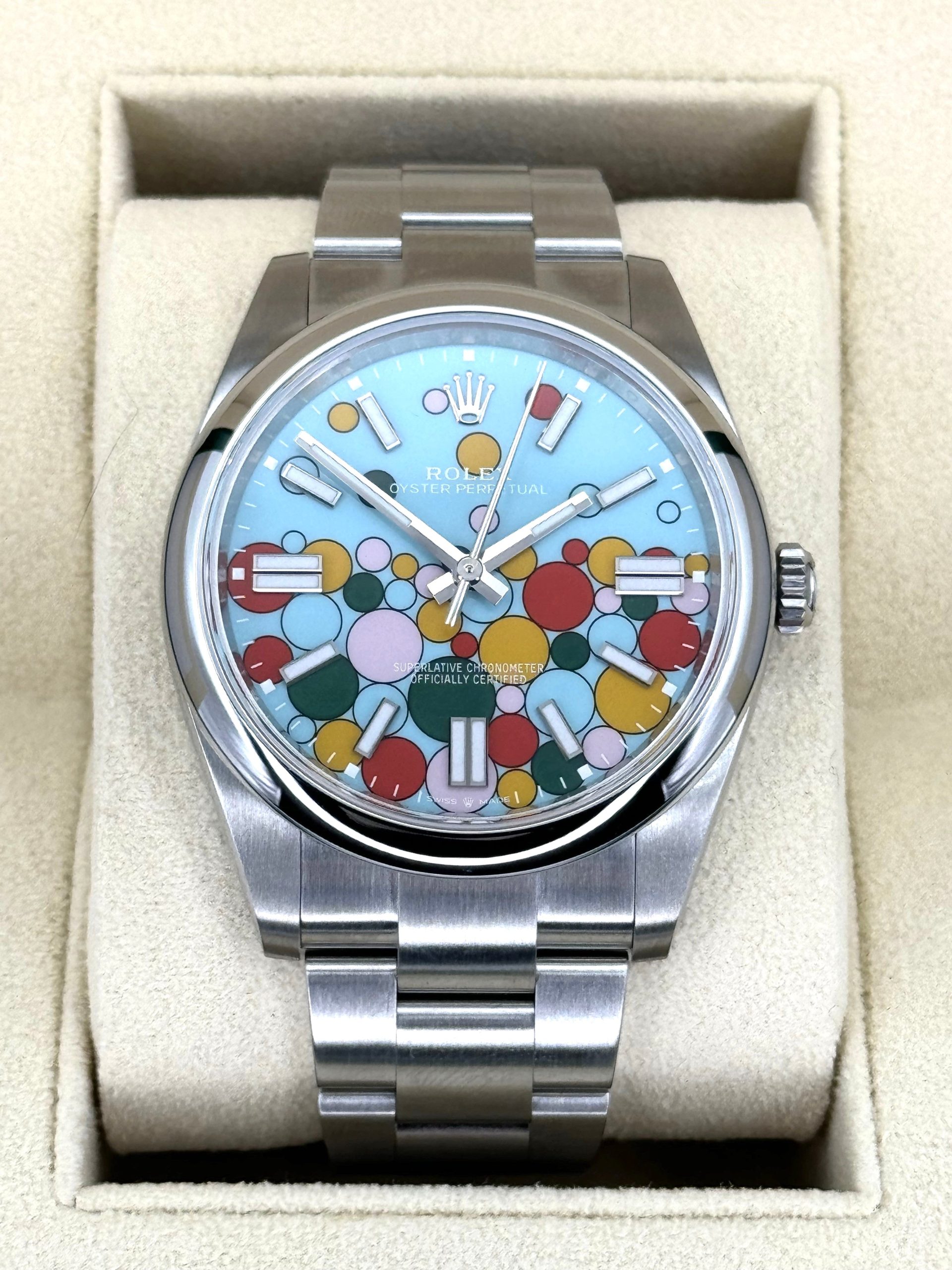 New 2024 Rolex Oyster Perpetual 41mm 124300 Celebration Dial Rolex New 2024 Rolex Oyster Perpetual 41mm 124300 Celebration Dial Rolex - Image 1