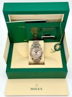 New 2024 Rolex Datejust 41mm 126331 Two Tone Jubilee Sandust Diamond Dial Rolex - Image 10