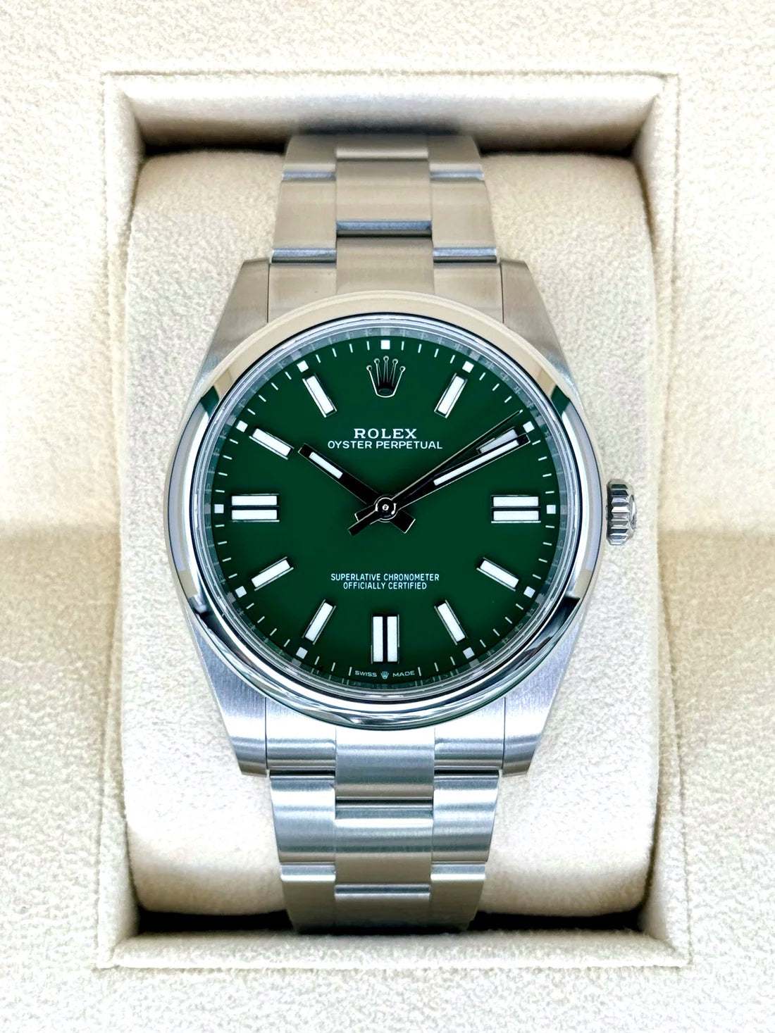 New 2024 Rolex Oyster Perpetual 41mm 124300 Green Dial Rolex New 2024 Rolex Oyster Perpetual 41mm 124300 Green Dial Rolex - Image 1