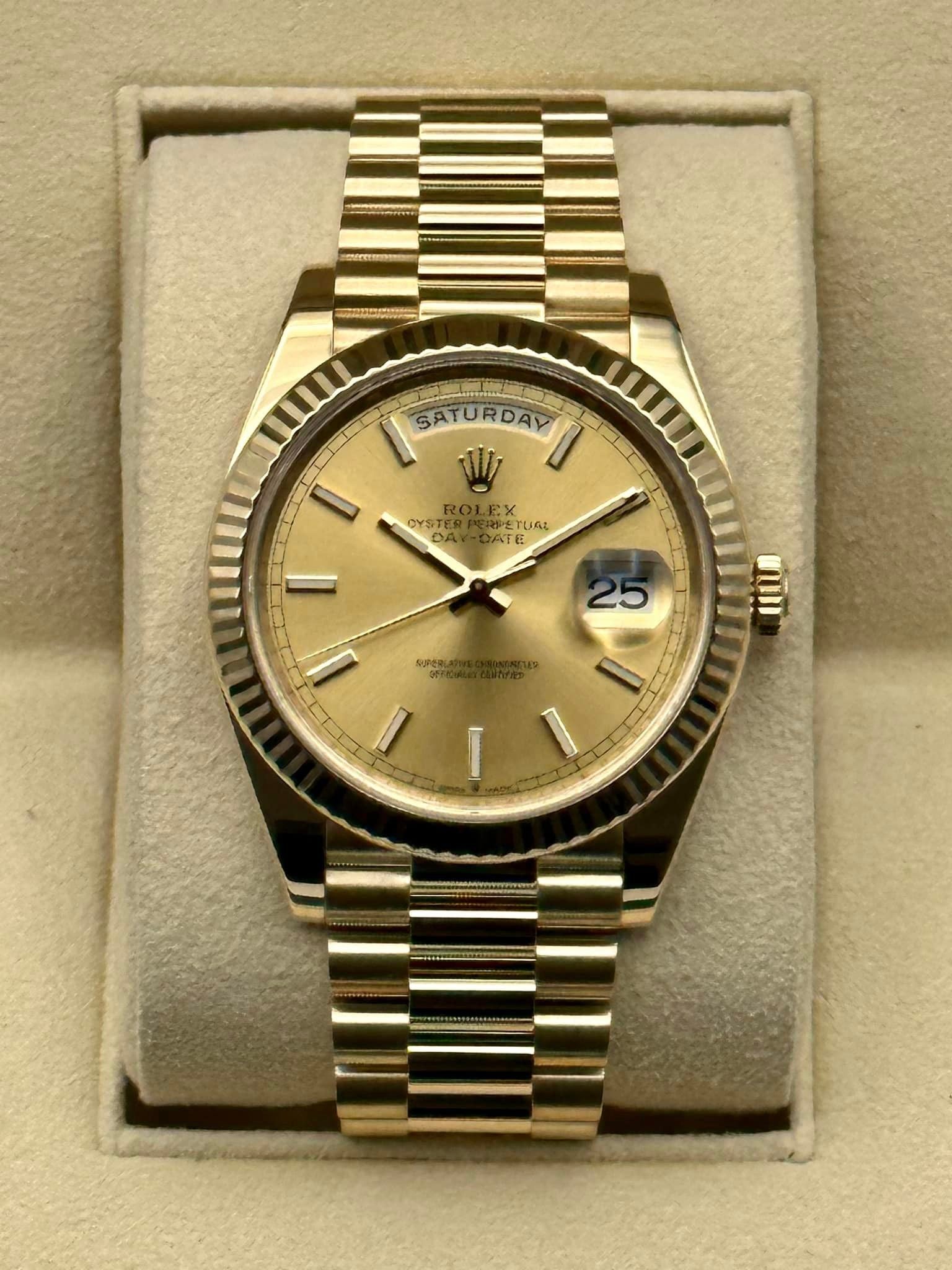 2020 Rolex Day Date 40mm 228238 Presidential Champagne Dial Rolex 2020 Rolex Day Date 40mm 228238 Presidential Champagne Dial Rolex - Image 1