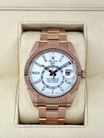2023 Rolex Sky Dweller 42mm 326935 Rose Gold White Dial Rolex