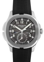 Patek Philippe - Aquanote Travel Time| PATEK PHILIPPE| 5164A - 001| SS Black Dial Automatic Rubber Winding