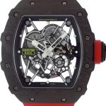 RICHAL MILL - Automatic Rafael Nadal Carbon TPT| by Richard Mille| RM35 - 02| Skeleton Clock Automatic Winding Rubber|