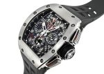 Richard Mill - Automatic Flyback Chronograph Felipe Massa| RICHARD MILLE| RM011| TI Skeleton Clock Automatic Winding Rubber| Commissions| Middle Ages| - Image 2