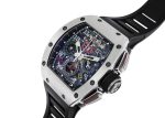 Richards Mill - Automatic Flyback Chronograph Dual Time Zone| RICHARD MILLE| RM11 - 02| TI Skeleton Clock Automatic Winding Rubber| Middle Ages| - Image 2