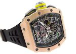 Richards Mill - Automatic Flyback Chronograph| RICHARD MILLE| RM11 - 03| RG / TI Skeleton Dial Automatic Winding Rubber| Commissions| Unused item - Image 6