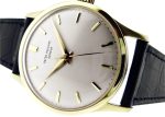Patek Philippe - Calatrava| PATEK PHILIPPE| 570J| 1950 YG Champagne Clock Hand-wrapped Leather| Vintage| Middle Ages| - Image 6