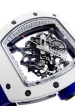 Richard Mill - Japan Blue| RICHARD MILLE| RM055| ATZ / TI Skeleton Dial Hand Winding Rubber| Limited to 40| Middle Ages| - Image 9