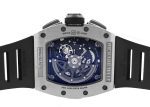 Richards Mill - Automatic Flyback Chronograph Dual Time Zone| RICHARD MILLE| RM11 - 02| TI Skeleton Clock Automatic Winding Rubber| Middle Ages| - Image 4