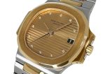 Patek Philippe - Nautilus| PATEK PHILIPPE| 3800 / 001| YG / SS Champagne Clock Automatic Winding Bracelet| Commissions| Middle Ages - Image 7