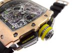 Richards Mill - Automatic Flyback Chronograph| by Richard Mille| RM11 - 03| RG / TI Skeleton Dial Automatic Winding Rubber| - Image 8