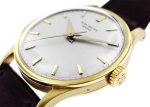 Patek Philippe - Calatrava| PATEK PHILIPPE| 570J| 1950 YG Champagne Clock Hand-wrapped Leather| Vintage| Middle Ages| - Image 8