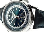 Patek Philippe - World Time Chronograph| PATEK PHILIPPE| 5930G-001| WG Blue Clock Automatic Winding Leather| Commissions| Unused item| - Image 6
