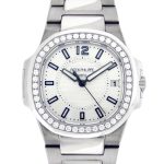 Patek Philippe - Nautilus Bezel Diamonds| PATEK PHILIPPE| 7010 / 1G - 001| WG Silver Dial Quartz Bracelet| Commissions| Middle Ages|
