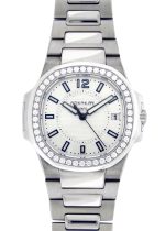 Patek Philippe - Nautilus Bezel Diamonds| PATEK PHILIPPE| 7010 / 1G - 001| WG Silver Dial Quartz Bracelet| Commissions| Middle Ages|