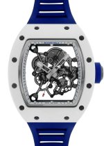 Richard Mill - Japan Blue| RICHARD MILLE| RM055| ATZ / TI Skeleton Dial Hand Winding Rubber| Limited to 40| Middle Ages|