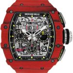 Richards Mill - Automatic Flyback Chronograph| RICHARD MILLE| RM11 - 03| TPT / Carbon Skeleton Dial Automatic Winding Rubber