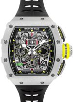 Richards Mill - Automatic Flyback Chronograph| RICHARD MILLE| RM11 - 03| TI Skeleton Clock Automatic Winding Rubber| Middle Ages|