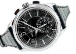 Patek Philippe - Annual Calendar Chronographs| PATEK PHILIPPE| 5905P - 010| PT Black Dial Automatic Winding Leather| Middle Ages| - Image 5