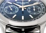 Patek Philippe - Complications Chronograph| PATEK PHILIPPE| 5170P - 001| PT Blue / Diamond Clock Hand Winding Leather| Commissions| Middle Ages - Image 9