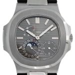 Patek Philippe - Nautilus Puchi Complications| PATEK PHILIPPE| 5712G - 001| WG Gray Clock Automatic Leather| Unused item|