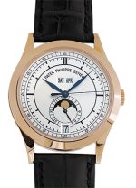 Patek Philippe - Annual Calendar| PATEK PHILIPPE| 5396R - 001| RG Silver Clock Automatic Leather| Middle Ages|