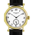 Patek Philippe - Calatrava Officer| PATEK PHILIPPE| 3960 J| YG White Clock Hand Winding Leather| 150th Anniversary| Middle Ages|