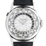 Patek Philippe - World Time| PATEK PHILIPPE| 5110G - 001| WG Silver Clock Automatic Leather| Middle Ages|