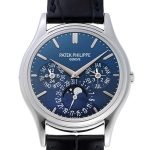 Patek Philippe - Grand Complication Perpetual Calendar Moon Phase| PATEK PHILIPPE| 5140P-001PT| Blue clock automatic winding leather| Middle Ages|