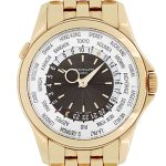 Patek Philippe - World Time| PATEK PHILIPPE| 5130 / 1R - 011| RG Silver / Brown Dial Automatic Winding Bracelet| Middle Ages|