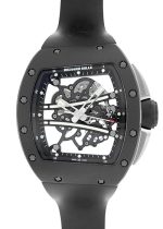 Richard Mill - Johann Blake Black Edition| by Richard Mille| RM61 - 01| TZP / Carbon TPT Skeleton Dial Hand Winding Rubber| World limited 100 copies|