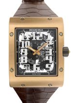 Richards Mill - Automatic Extra Flat| RICHARD MILLE| RM016| RG Skeleton Clock Automatic Leather| Middle Ages|