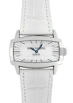 Patek Philippe Ladies - Gondo Gemma| PATEK PHILIPPE| 4980G - 001| WG White Shell Dial Quartz Leather| Middle Ages|