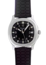 Patek Philippe - Aquanote Medium| PATEK PHILIPPE| 5060A-001| SS Black Dial Automatic Rubber Winding| Middle Ages|