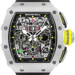 Richards Mill - Automatic Flyback Chronograph| RICHARD MILLE| RM11 - 03| TI Skeleton Clock Automatic Winding Rubber