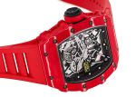 Richard Mill - Rafael Nadal Automatic| by Richard Mille| RM035 - 02| TPT / Carbon Skeleton Dial Automatic Winding Rubber| - Image 6